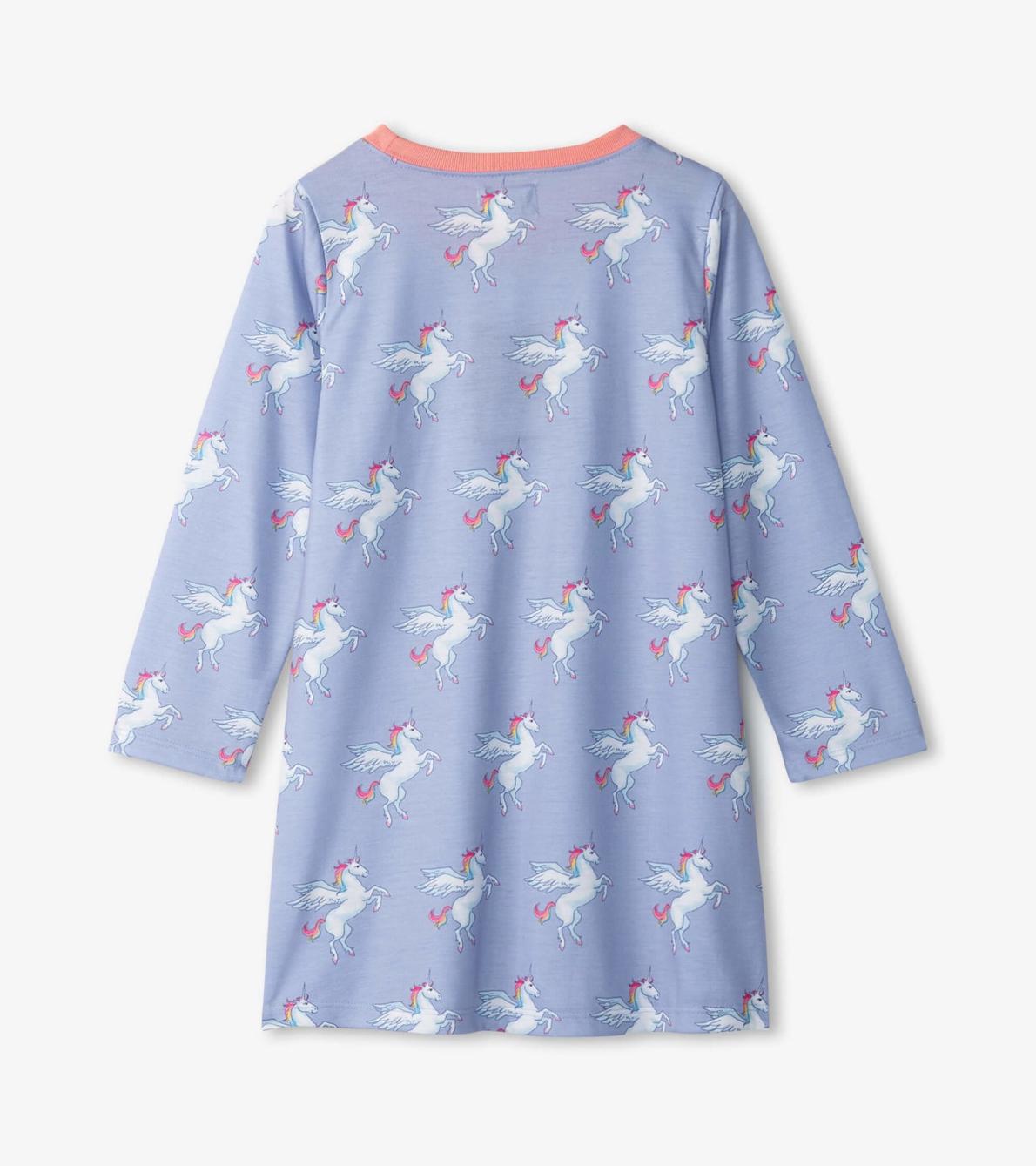 Hatley Sleepwear | Girls Girls Rainbow Unicorn Long Sleeve Nightgown