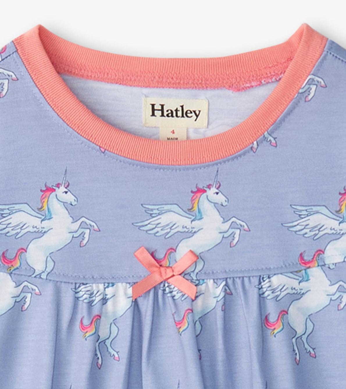 Hatley Sleepwear | Girls Girls Rainbow Unicorn Long Sleeve Nightgown