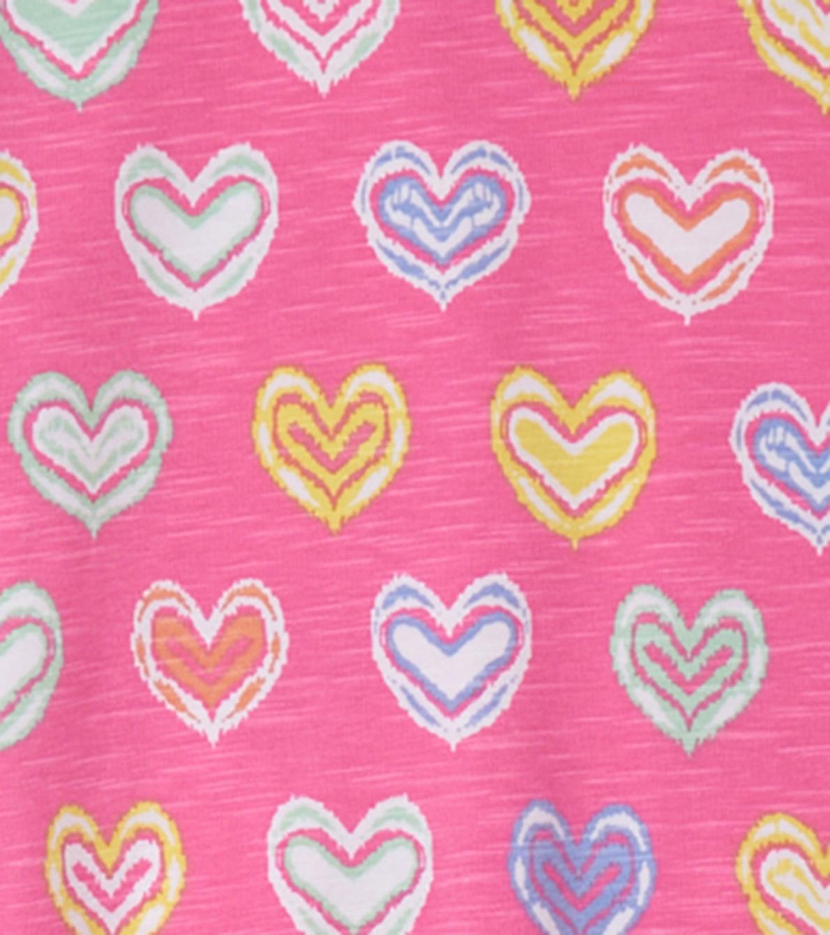 Hatley Sleepwear | Girls Girls Shibori Hearts Pajama Set