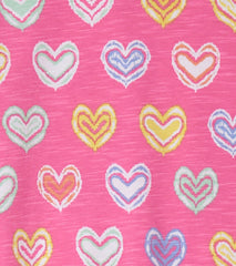 Hatley Sleepwear | Girls Girls Shibori Hearts Pajama Set