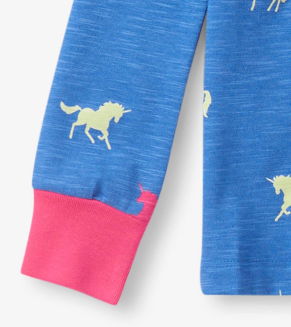 Hatley Sleepwear | Girls Girls Unicorn Glow Pajama Set