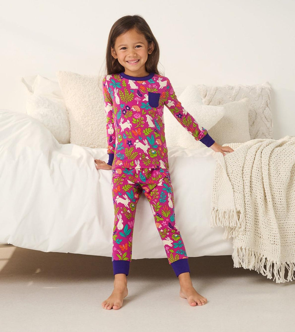 Hatley Sleepwear | Girls Girls Wild Bunnies Bamboo Pajama Set
