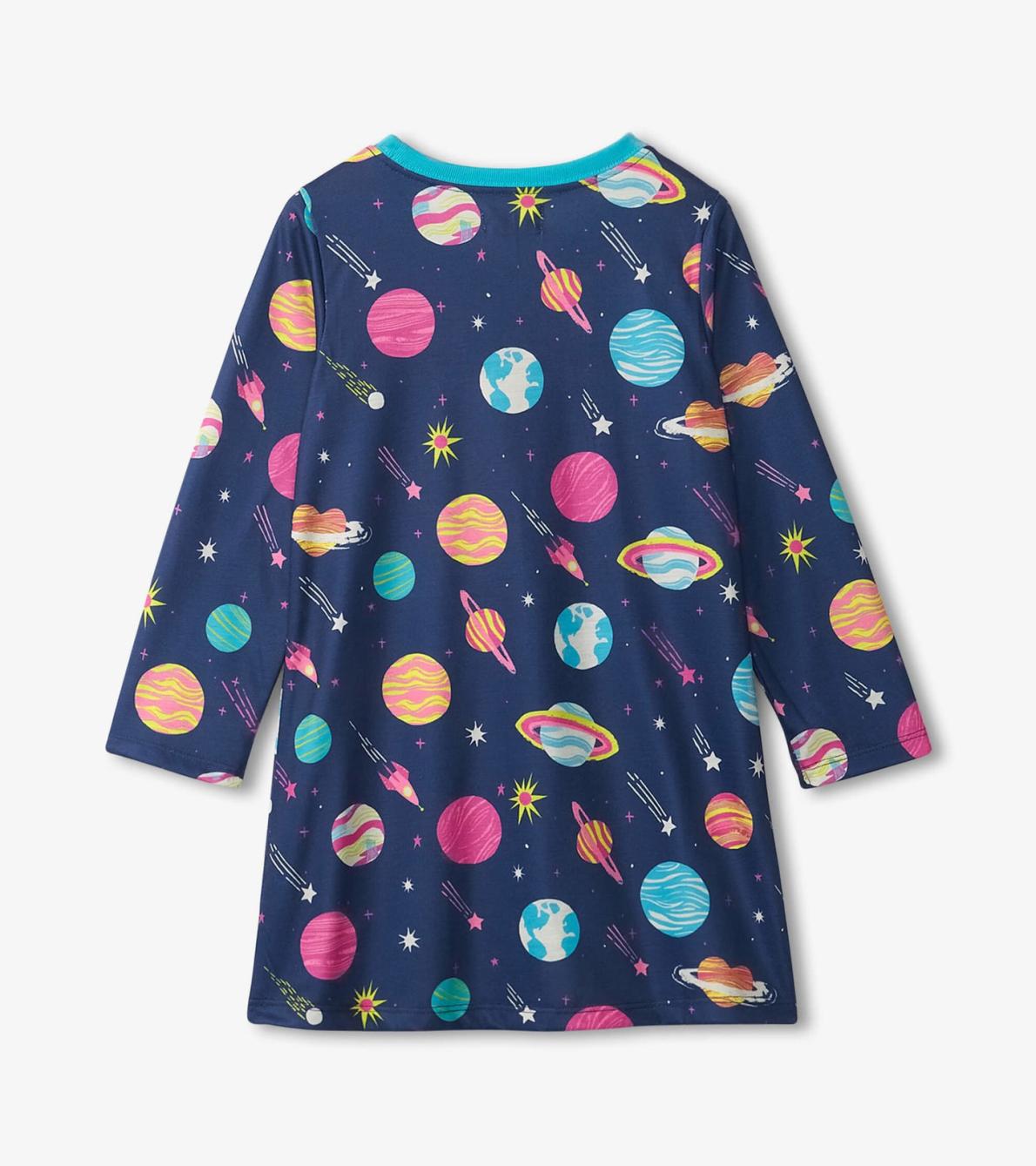 Hatley Sleepwear | Girls Interstellar Long Sleeve Girls Nightgown