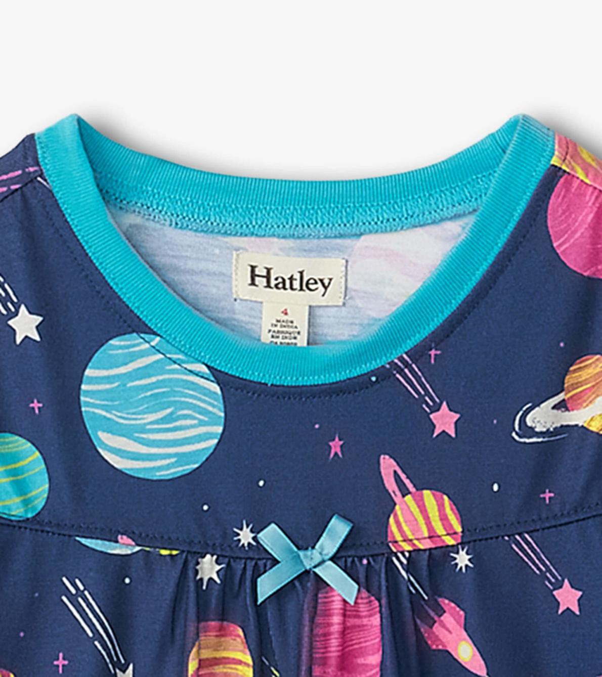 Hatley Sleepwear | Girls Interstellar Long Sleeve Girls Nightgown
