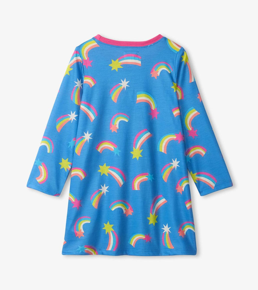 Hatley Sleepwear | Girls Shooting Stars Long Sleeve Girls Nightgown