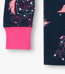 Hatley Sleepwear | Girls Unicorn Constellations Organic Cotton Raglan Pajama Set