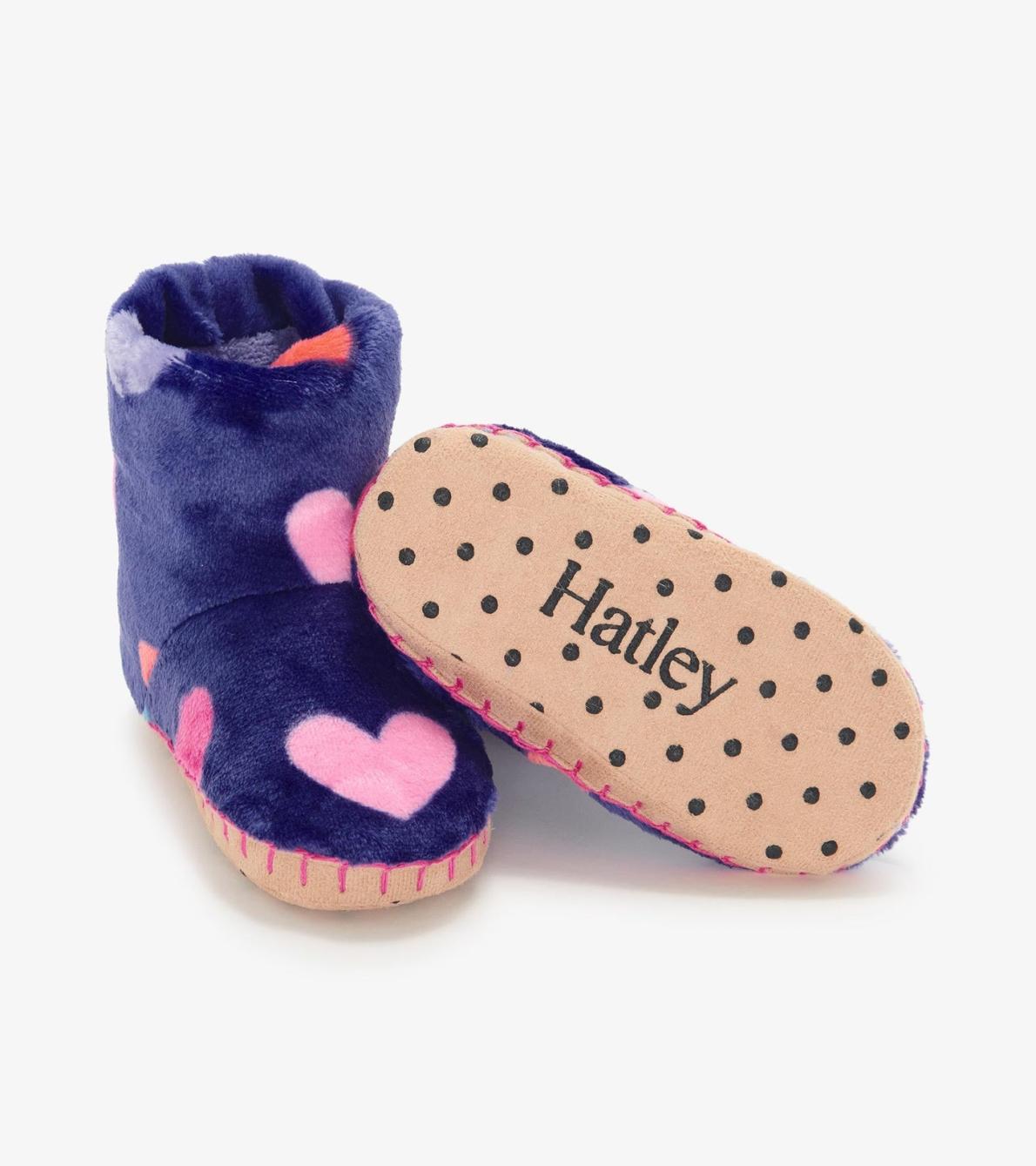 Hatley Sleepwear | Girls/Baby &amp; Toddler Baby Girls Hearts Fleece Slippers