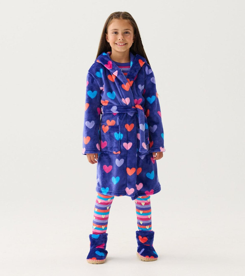 Hatley Sleepwear | Girls/Baby &amp; Toddler Baby Girls Hearts Fleece Slippers