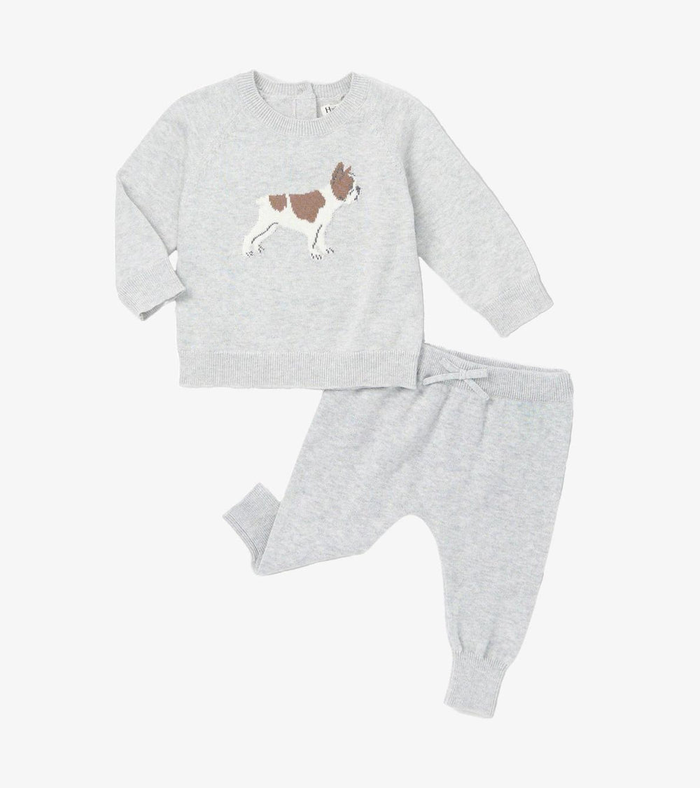 Hatley Sweaters | Baby &amp; Toddler Baby Boys Little Bulldog Pullover Sweater &amp; Pants