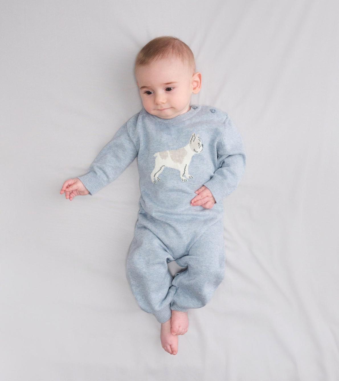 Hatley Sweaters | Baby &amp; Toddler Baby Boys Little Bulldog Sweater Romper