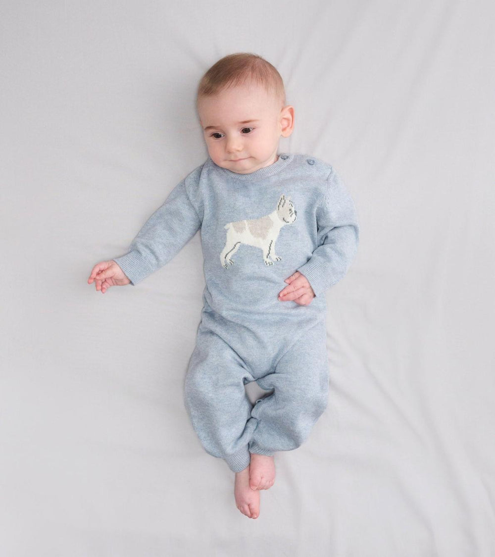 Hatley Sweaters | Baby &amp; Toddler Baby Boys Little Bulldog Sweater Romper