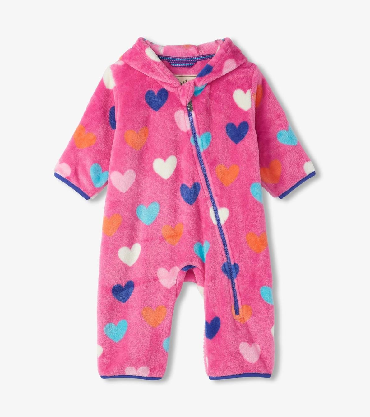 Hatley Sweaters | Baby &amp; Toddler Baby Girls Hearts Fleece Suit