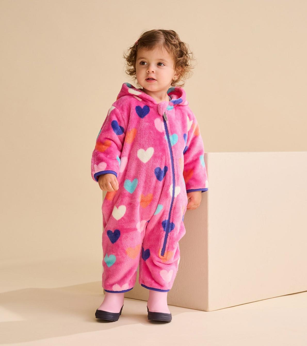Hatley Sweaters | Baby &amp; Toddler Baby Girls Hearts Fleece Suit
