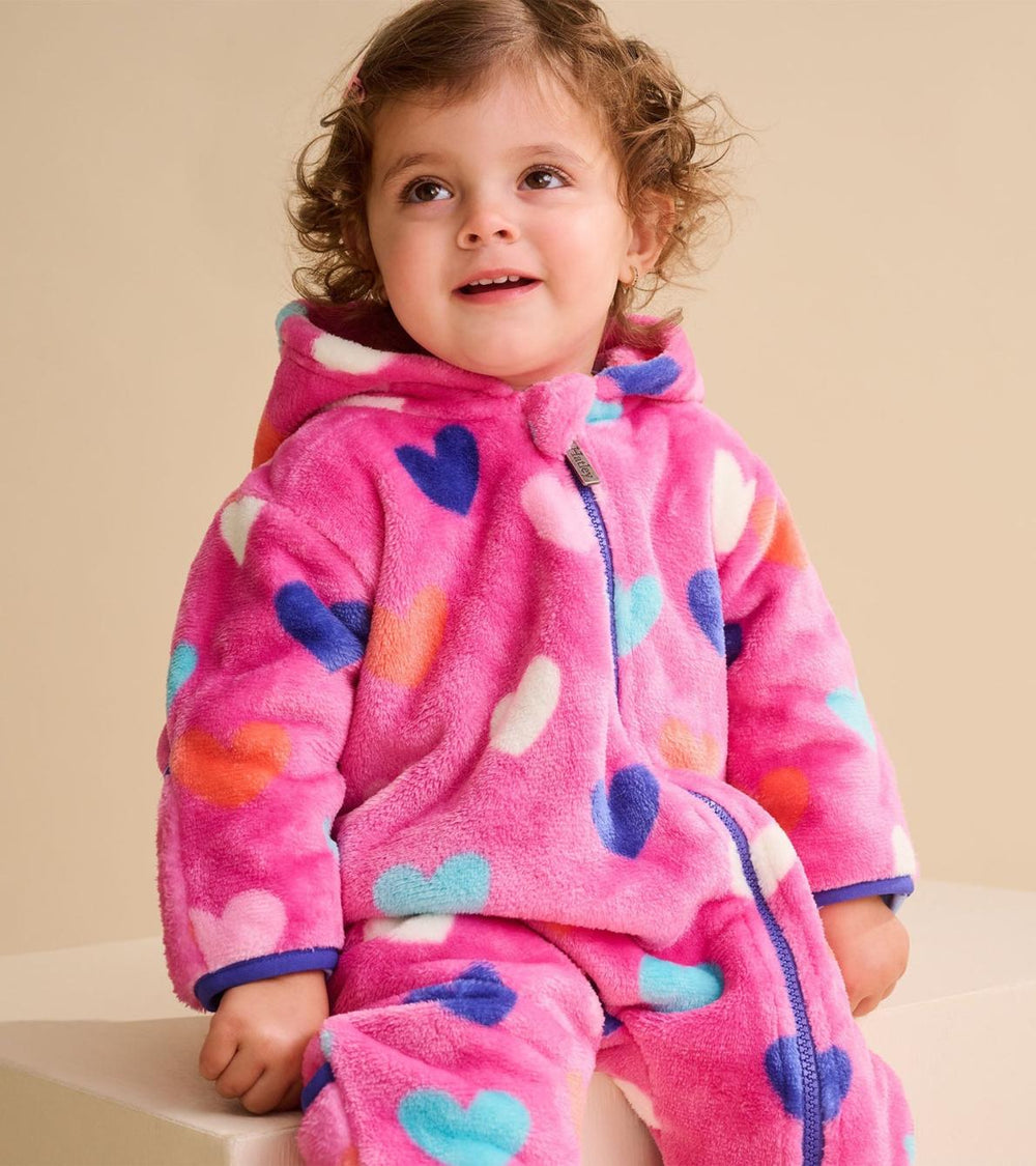 Hatley Sweaters | Baby &amp; Toddler Baby Girls Hearts Fleece Suit