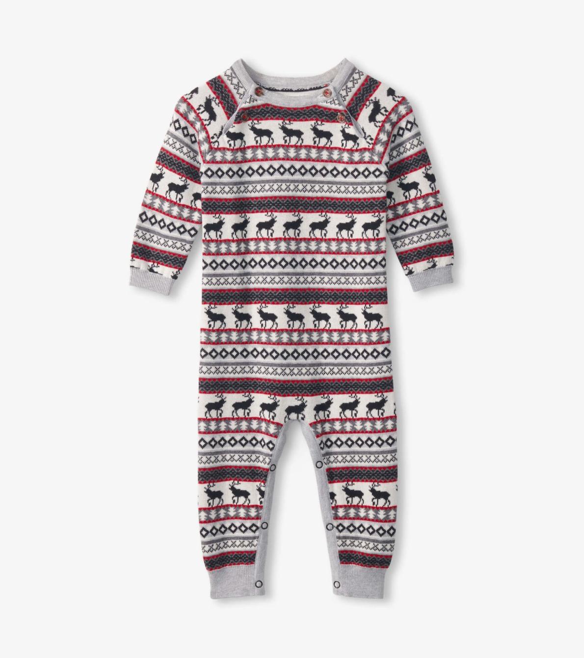 Hatley Sweaters | Baby &amp; Toddler Baby Stag Fairisle Sweater Onesie