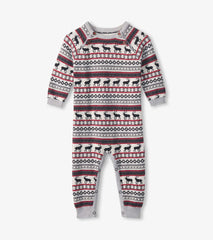 Hatley Sweaters | Baby &amp; Toddler Baby Stag Fairisle Sweater Onesie