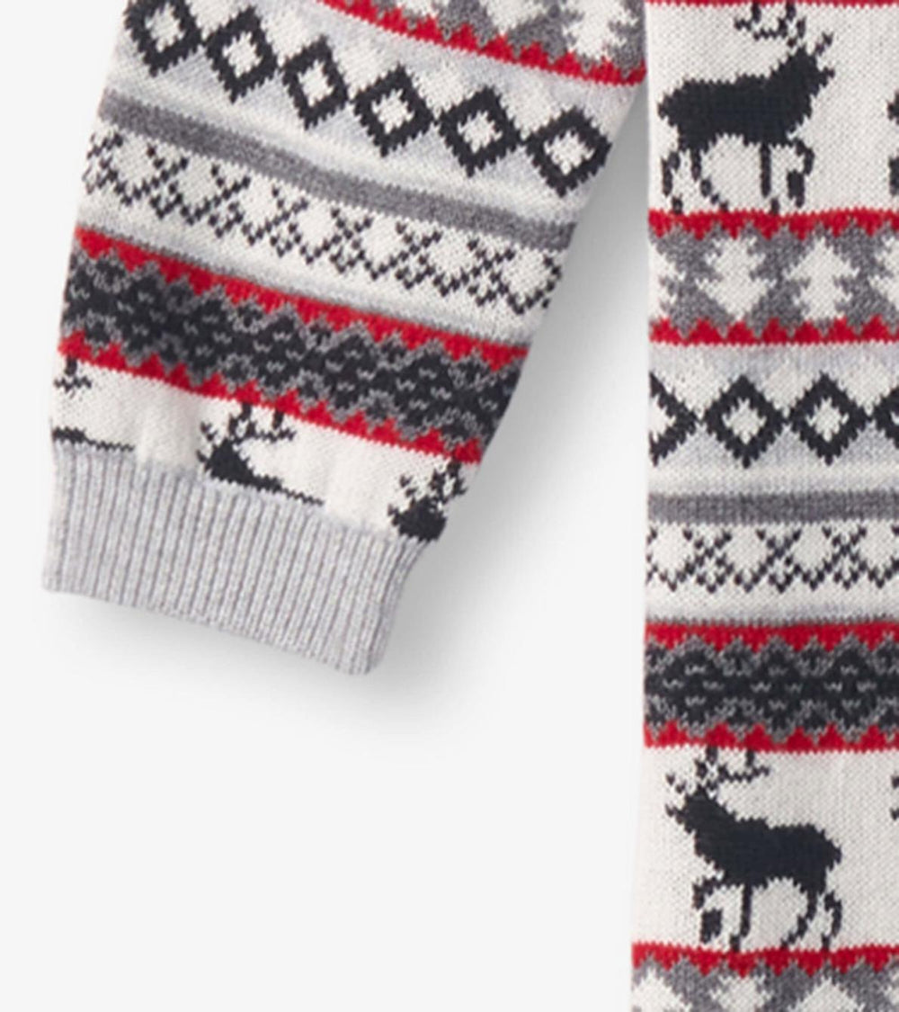 Hatley Sweaters | Baby &amp; Toddler Baby Stag Fairisle Sweater Onesie