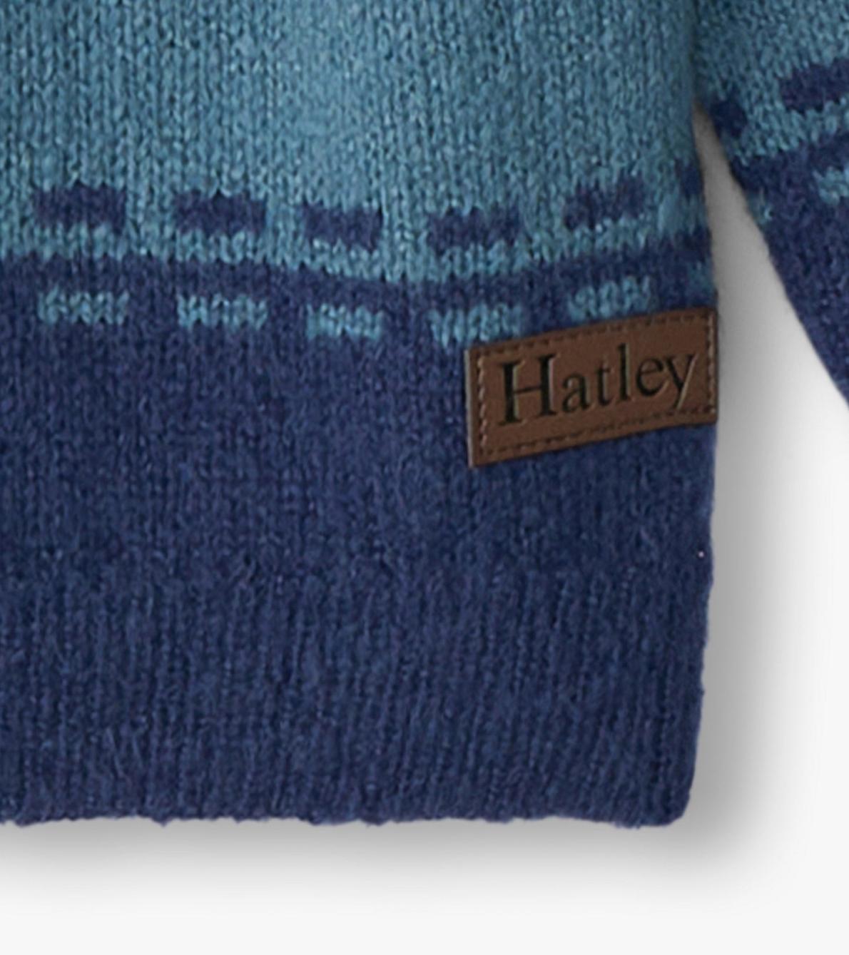 Hatley Sweaters | Baby &amp; Toddler Baby &amp; Toddler Boys Blue Combo Crew Neck Knit Sweater