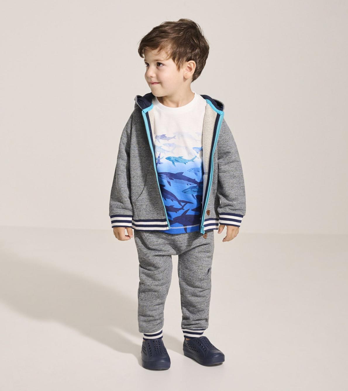 Hatley Sweaters | Baby &amp; Toddler Baby &amp; Toddler Boys Flame Blue Zip-Up Hoodie