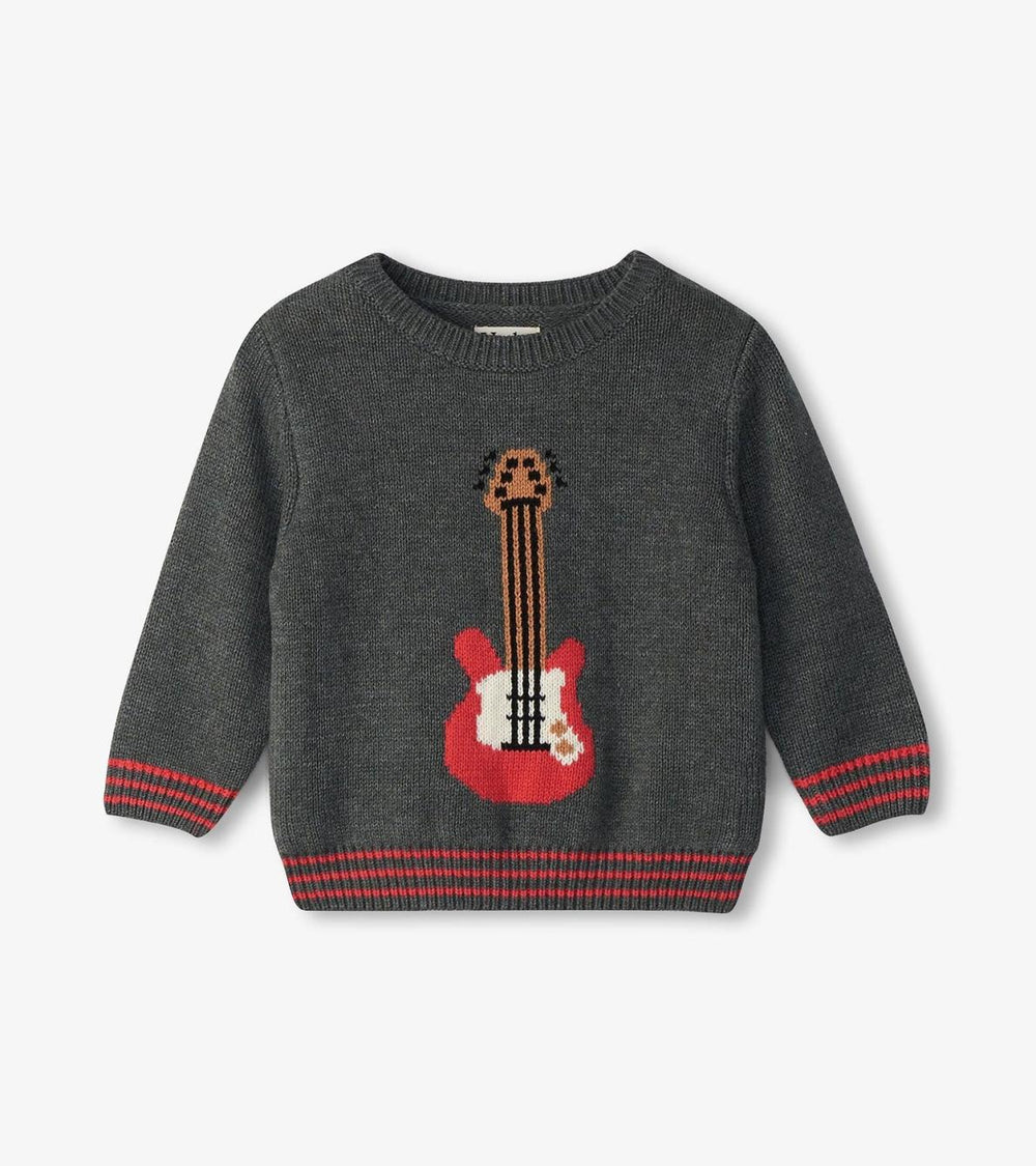 Hatley Sweaters | Baby &amp; Toddler Baby &amp; Toddler Boys Guitar Crew Neck Knit Sweater