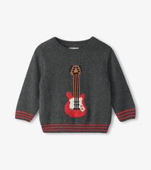 Hatley Sweaters | Baby &amp; Toddler Baby &amp; Toddler Boys Guitar Crew Neck Knit Sweater