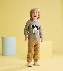 Hatley Sweaters | Baby &amp; Toddler Baby &amp; Toddler Boys Milk Cow V-Neck Sweater