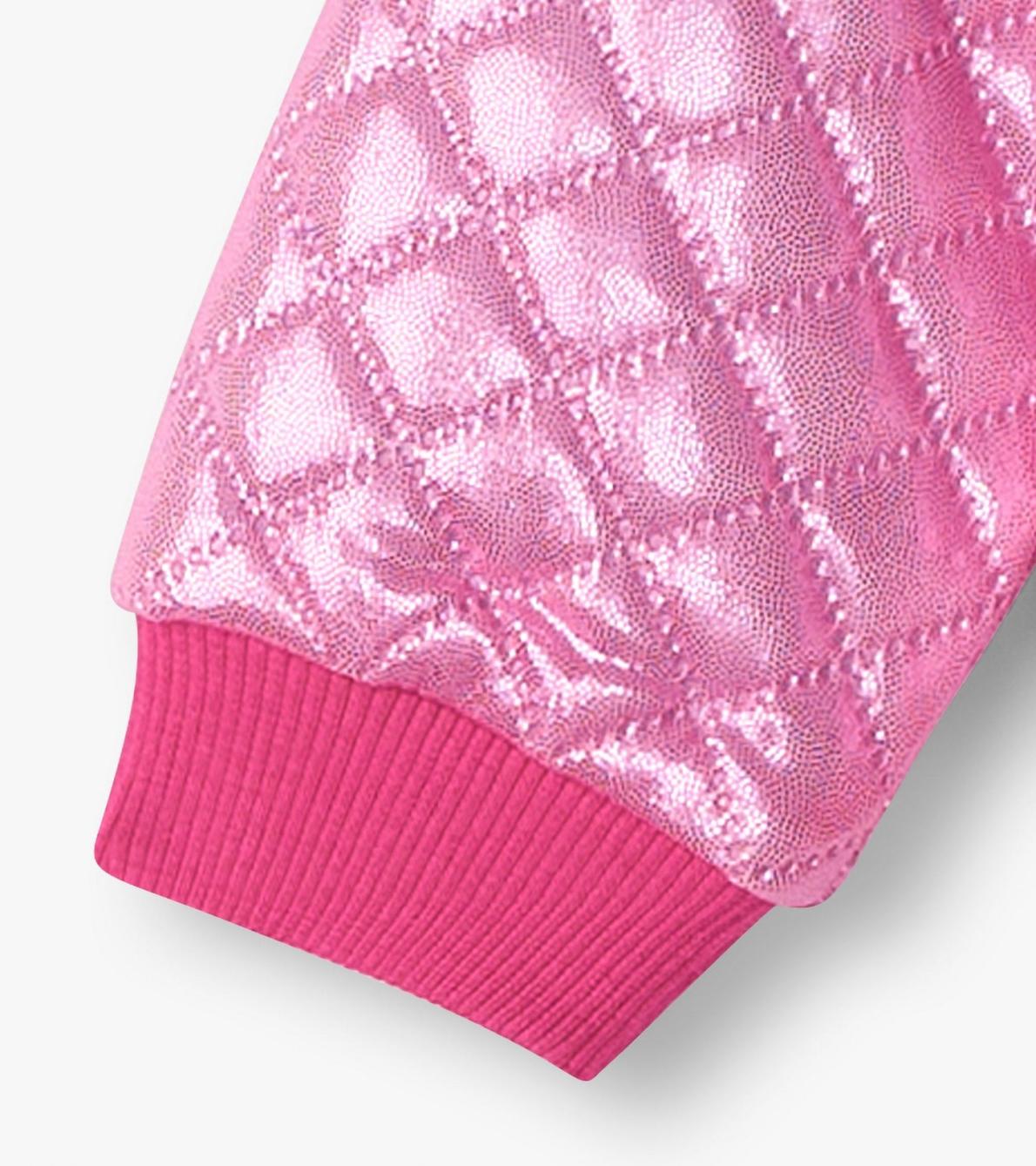 Hatley Sweaters | Baby &amp; Toddler Baby &amp; Toddler Girls Rose Violet Metallic Bomber Jacket