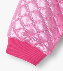 Hatley Sweaters | Baby &amp; Toddler Baby &amp; Toddler Girls Rose Violet Metallic Bomber Jacket