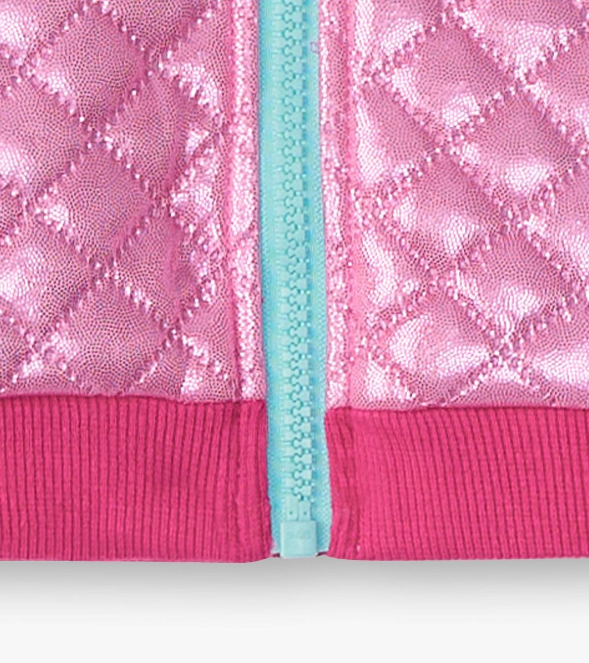 Hatley Sweaters | Baby &amp; Toddler Baby &amp; Toddler Girls Rose Violet Metallic Bomber Jacket