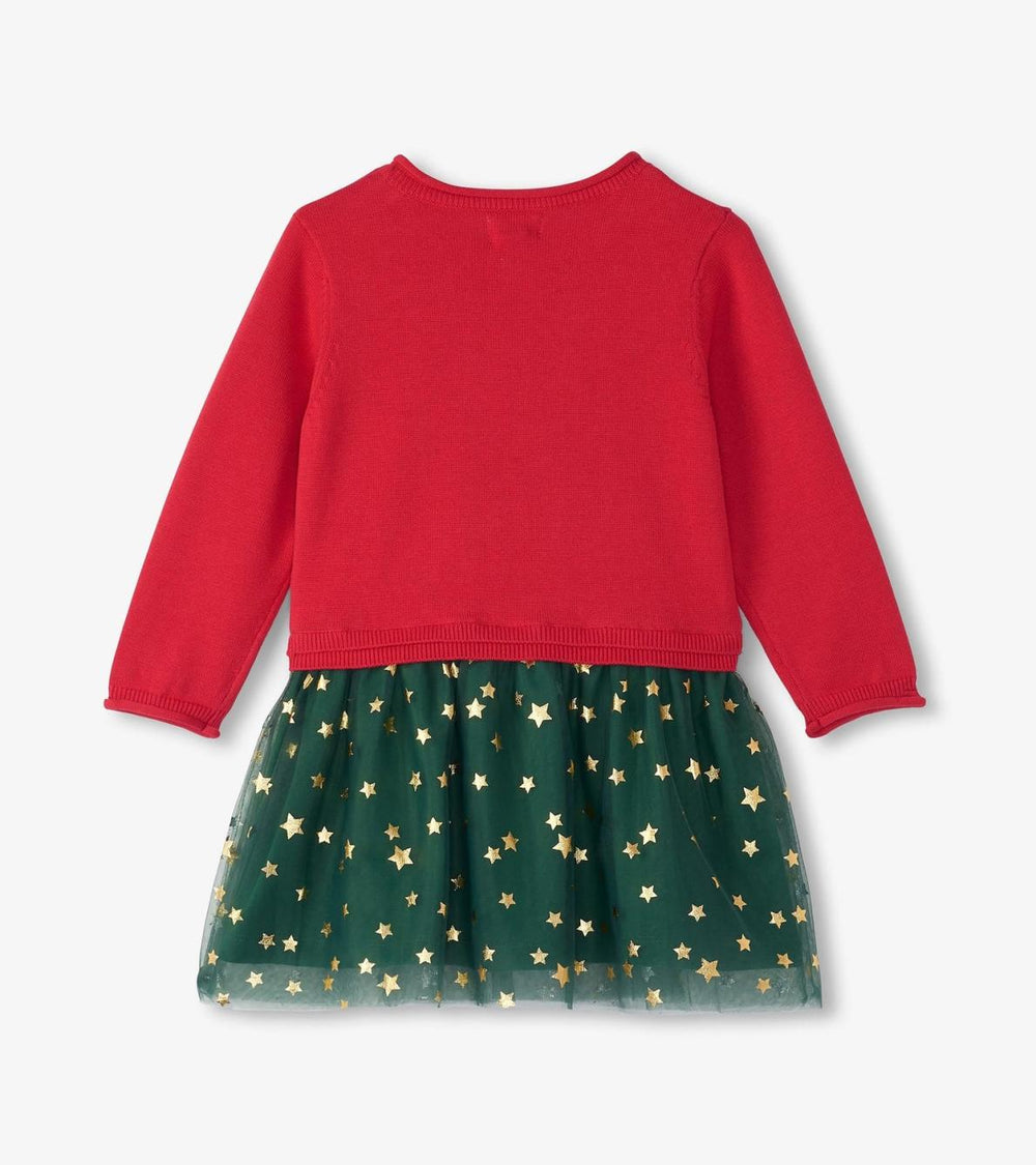 Hatley Sweaters | Baby &amp; Toddler Baby &amp; Toddler Holiday Reindeer Drop Waist Sweater Dress