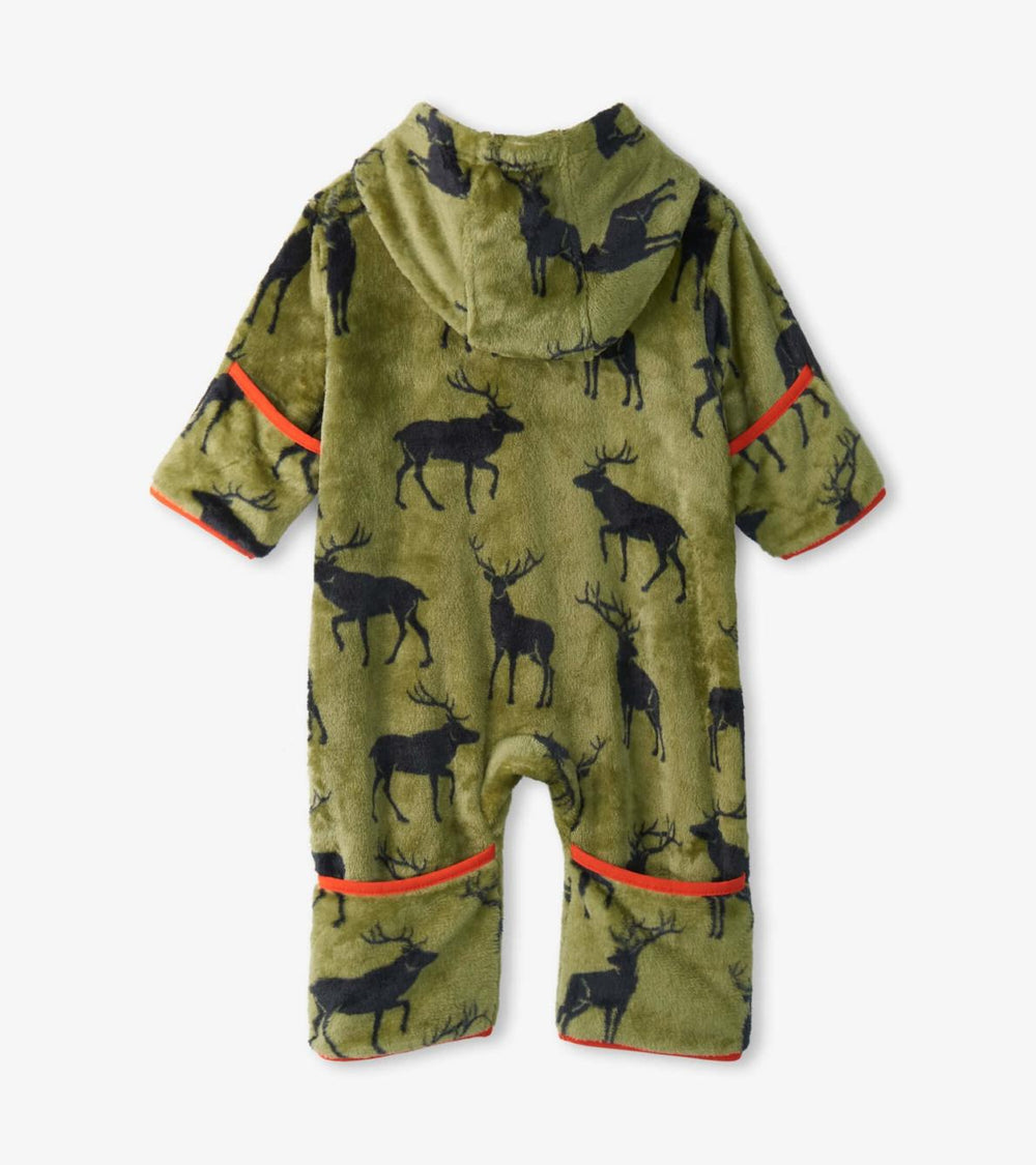 Hatley Sweaters | Baby &amp; Toddler Magestic Elk Baby Fleece Suit