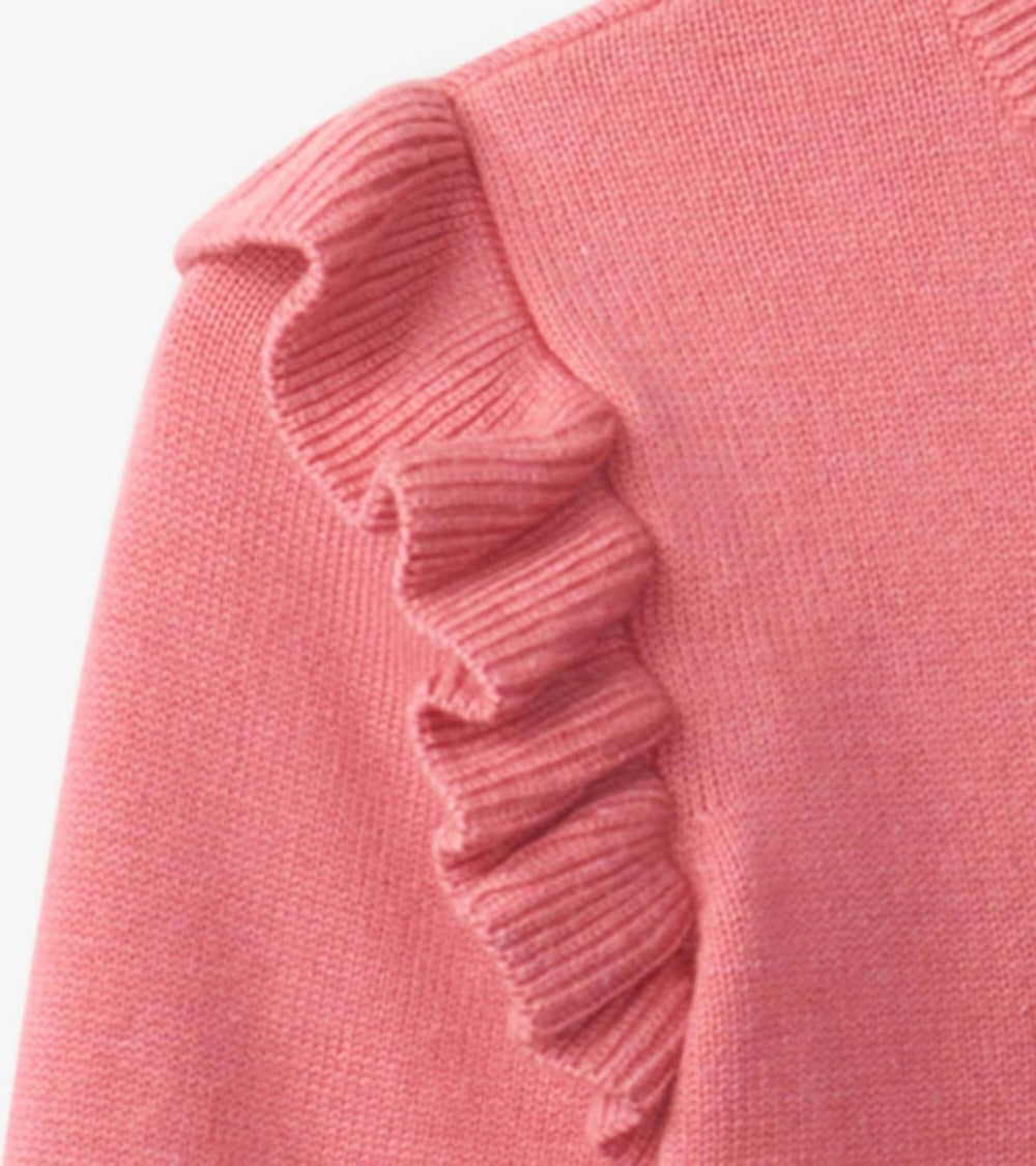Hatley Sweaters | Baby &amp; Toddler Striped Heart Ruffle Sleeve Sweater