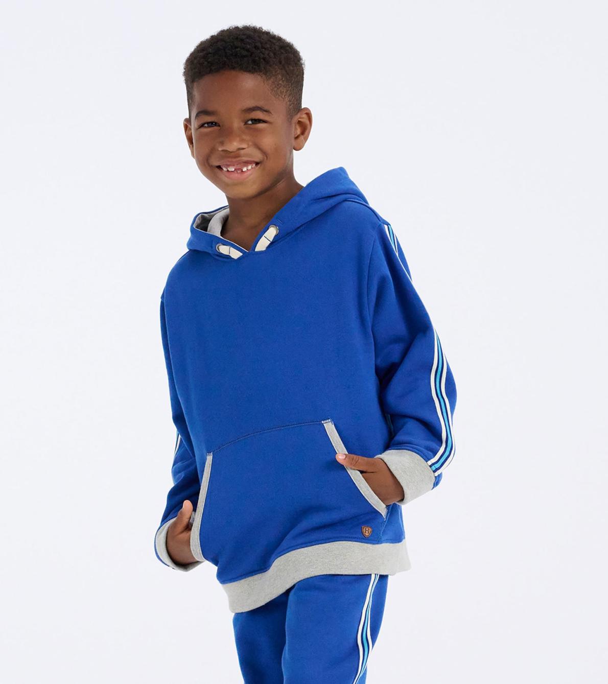 Hatley Sweaters | Boys Boys Blue Pullover Terry Sweatshirt