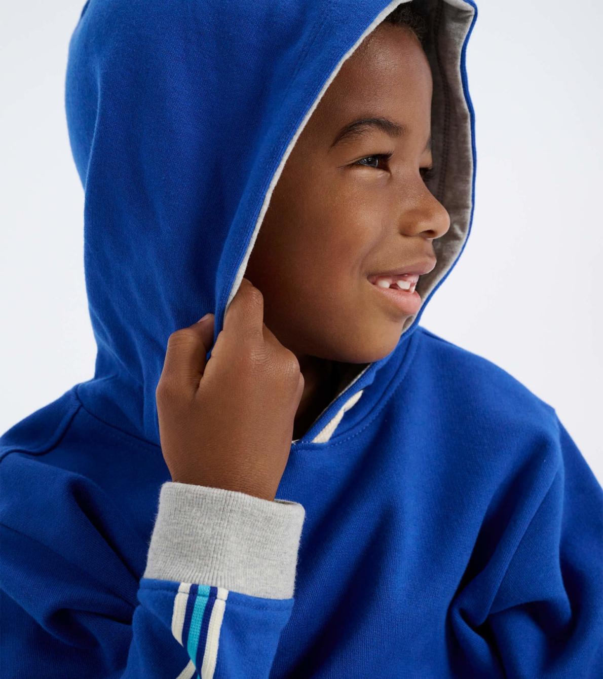 Hatley Sweaters | Boys Boys Blue Pullover Terry Sweatshirt