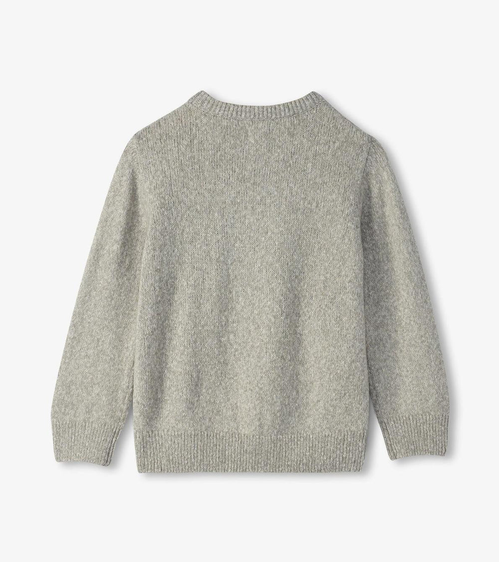 Hatley Sweaters | Boys Boys Charcoal Bear Crew Neck Sweater