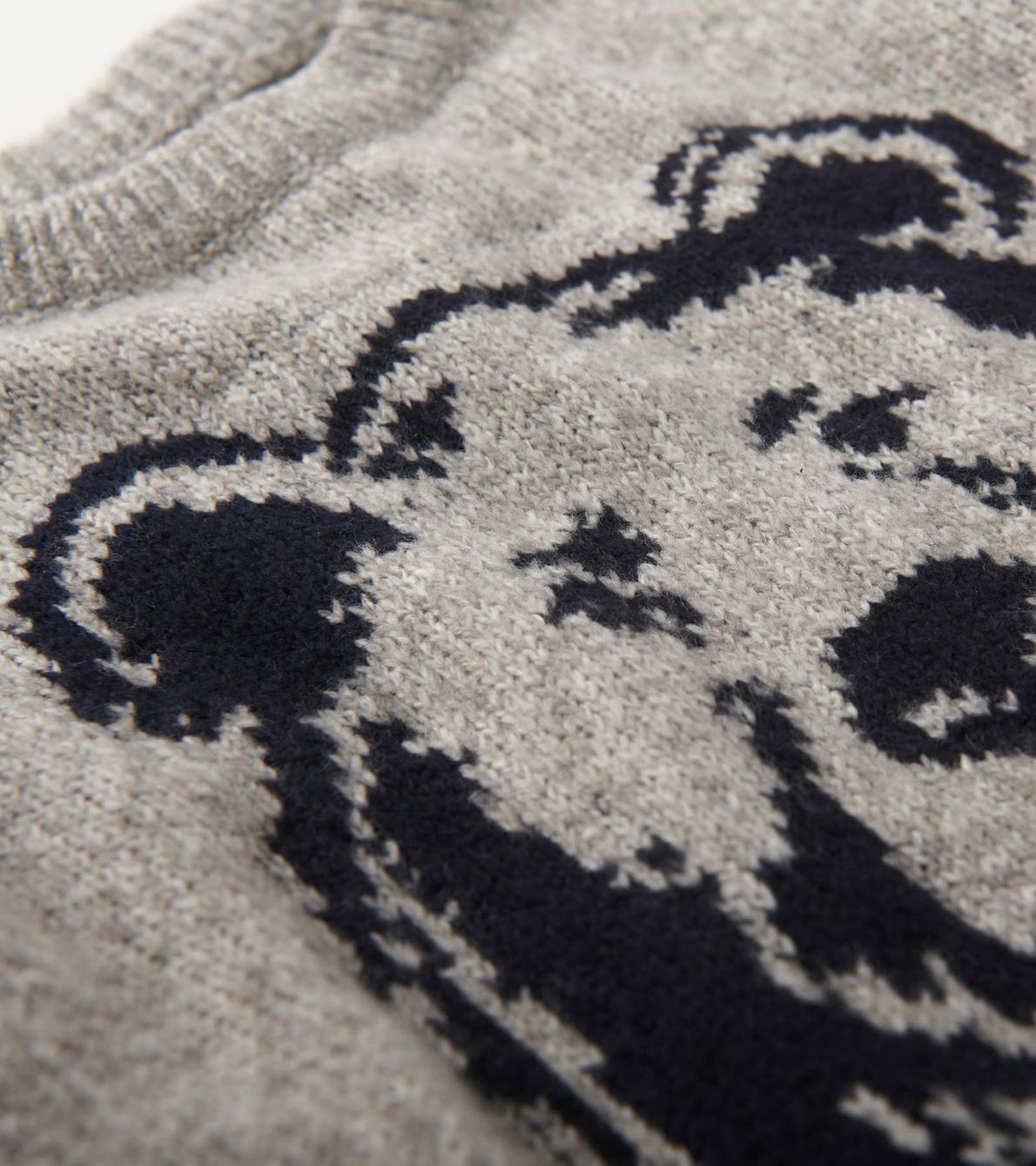 Hatley Sweaters | Boys Boys Charcoal Bear Crew Neck Sweater