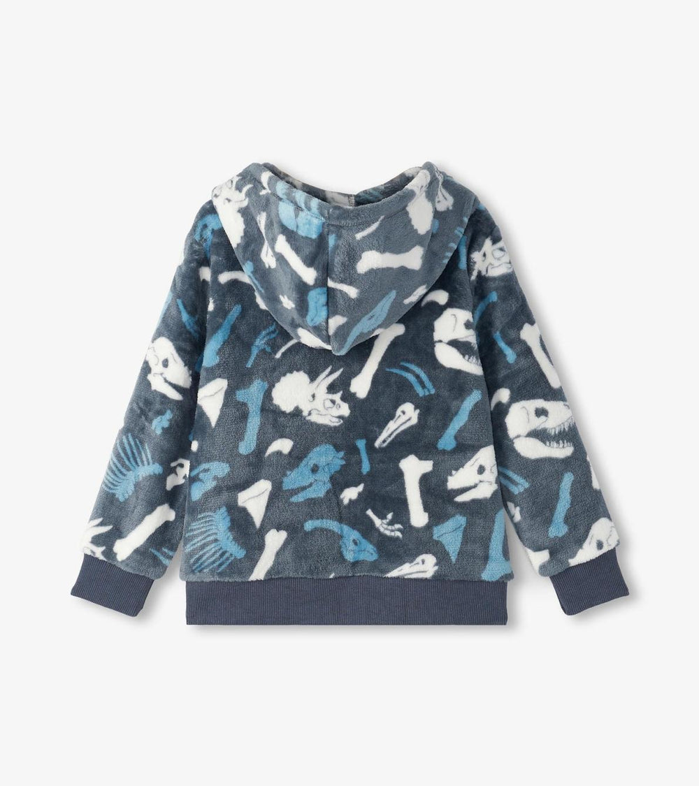 Hatley Sweaters | Boys Boys Dino Fossils Fleece Zip-Up Hoodie