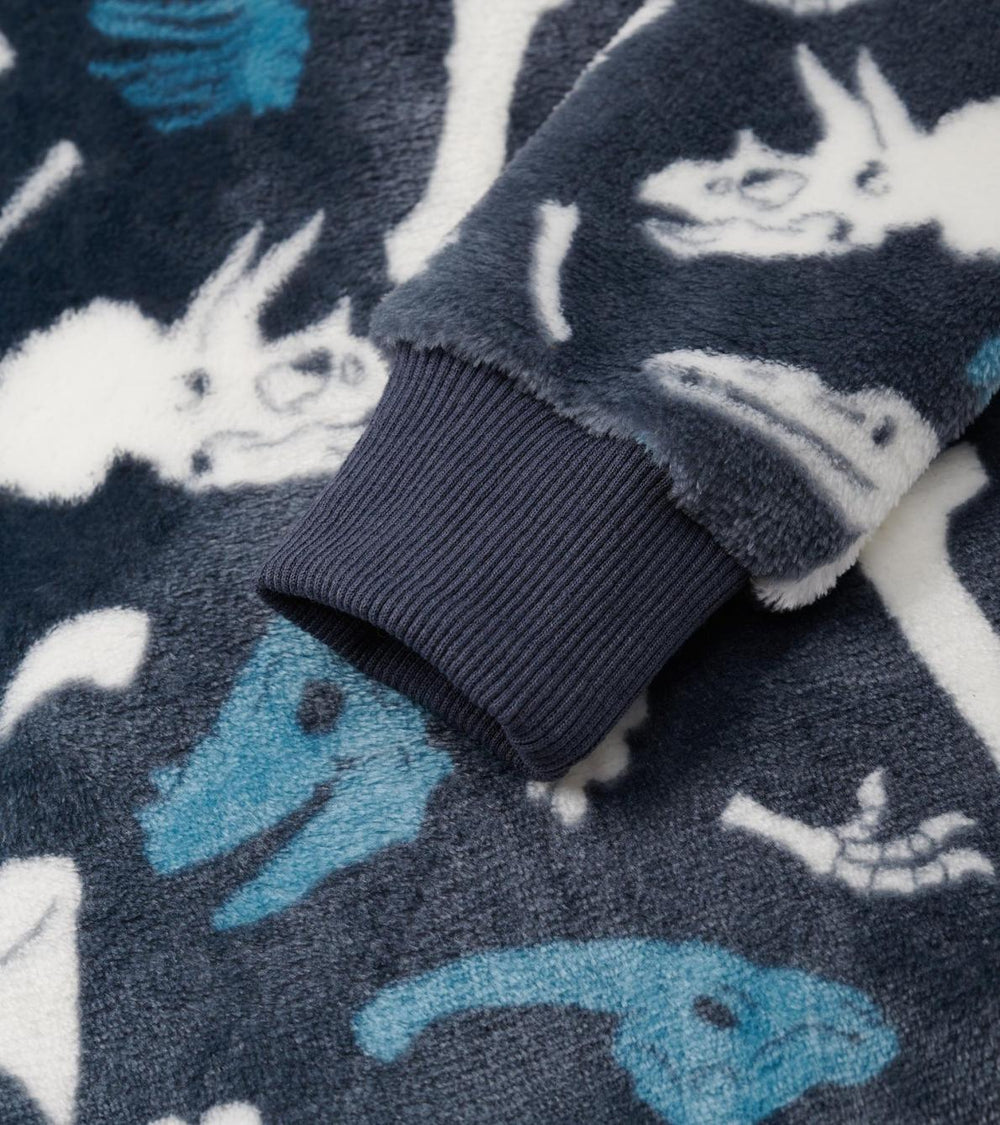 Hatley Sweaters | Boys Boys Dino Fossils Fleece Zip-Up Hoodie