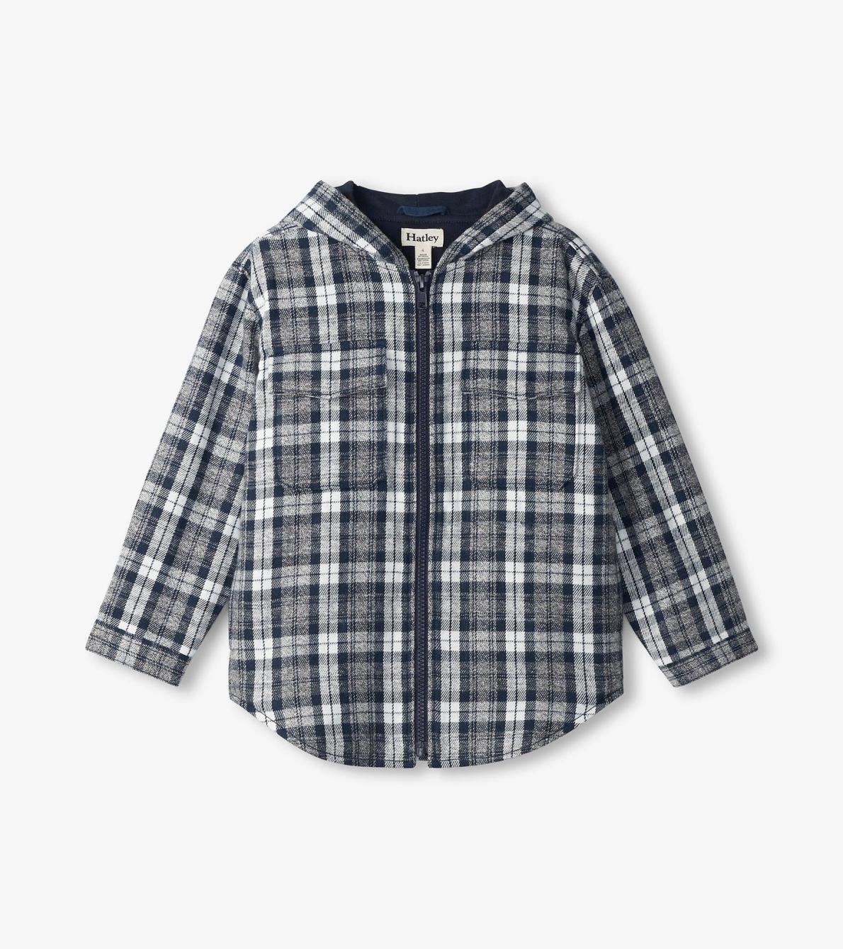 Hatley Sweaters | Boys Boys Salute Plaid Lined Hooded Jacket