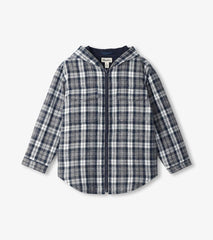 Hatley Sweaters | Boys Boys Salute Plaid Lined Hooded Jacket