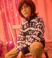 Hatley Sweaters | Boys Boys Winter Knit Mock Neck Sweater