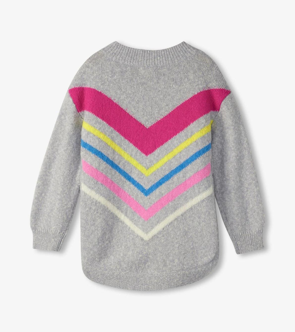 Hatley Sweaters | Girls Girls Chevron Stripe Chunky Sweater Tunic