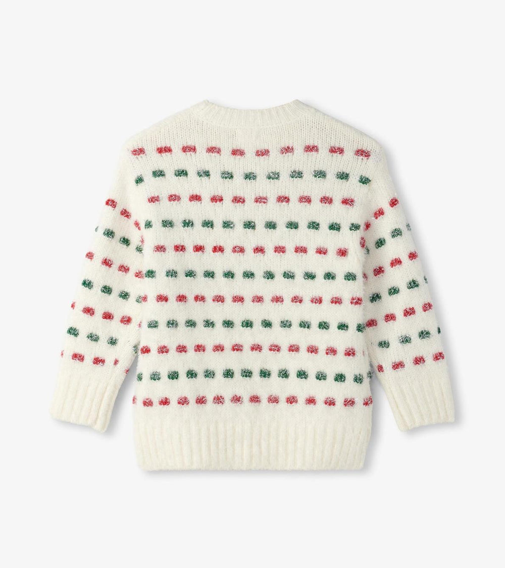 Hatley Sweaters | Girls Girls Holiday Basket Weave Sweater