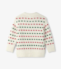 Hatley Sweaters | Girls Girls Holiday Basket Weave Sweater