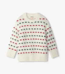 Hatley Sweaters | Girls Girls Holiday Basket Weave Sweater