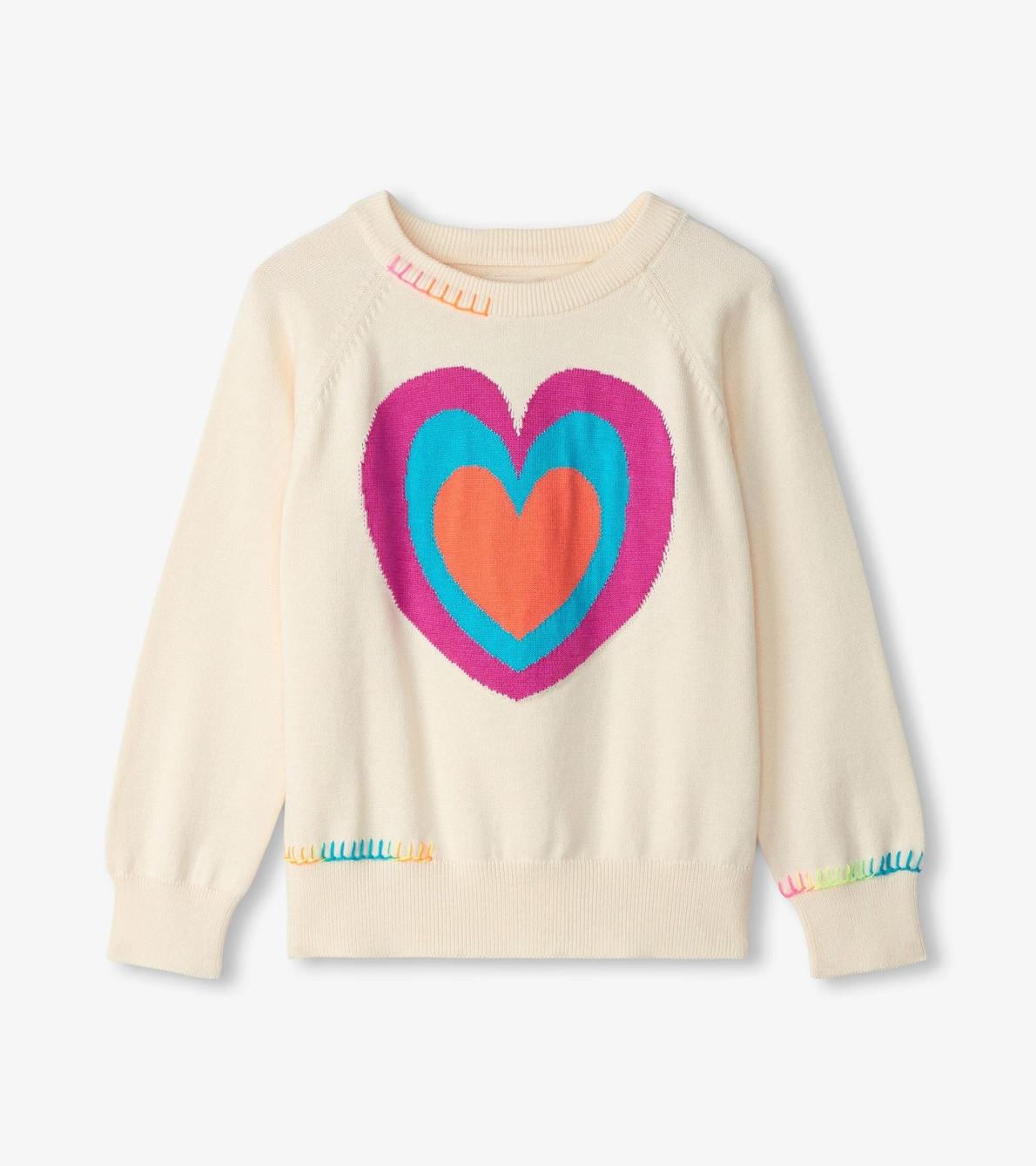 Hatley Sweaters | Girls Girls Layered Hearts Sweater