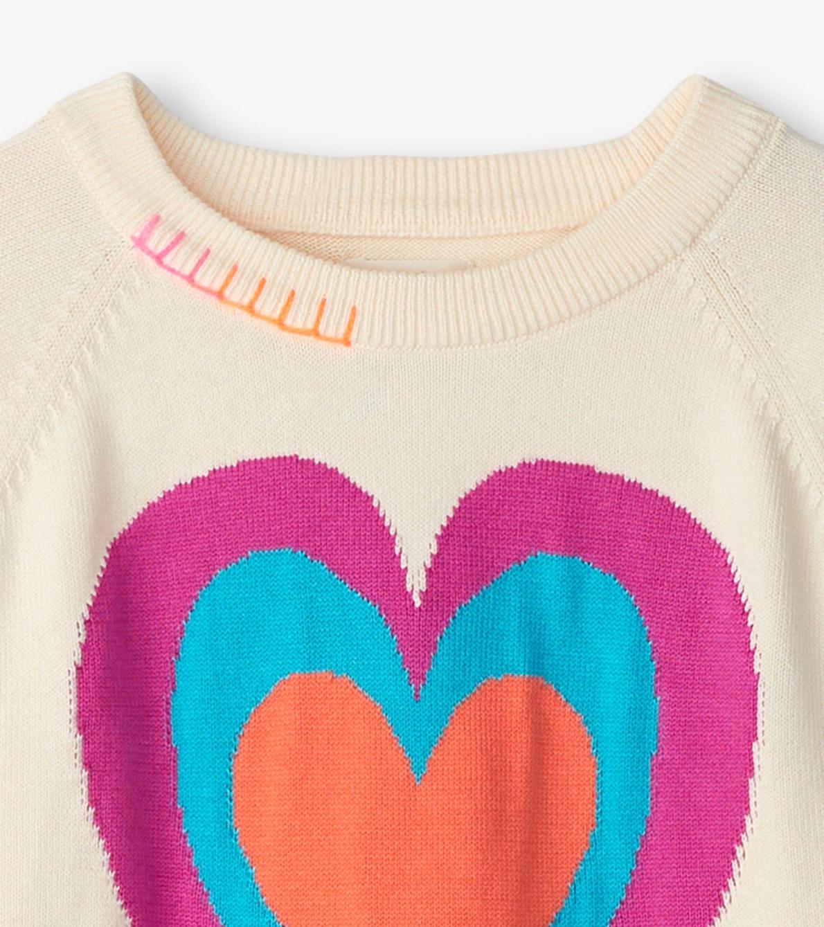 Hatley Sweaters | Girls Girls Layered Hearts Sweater
