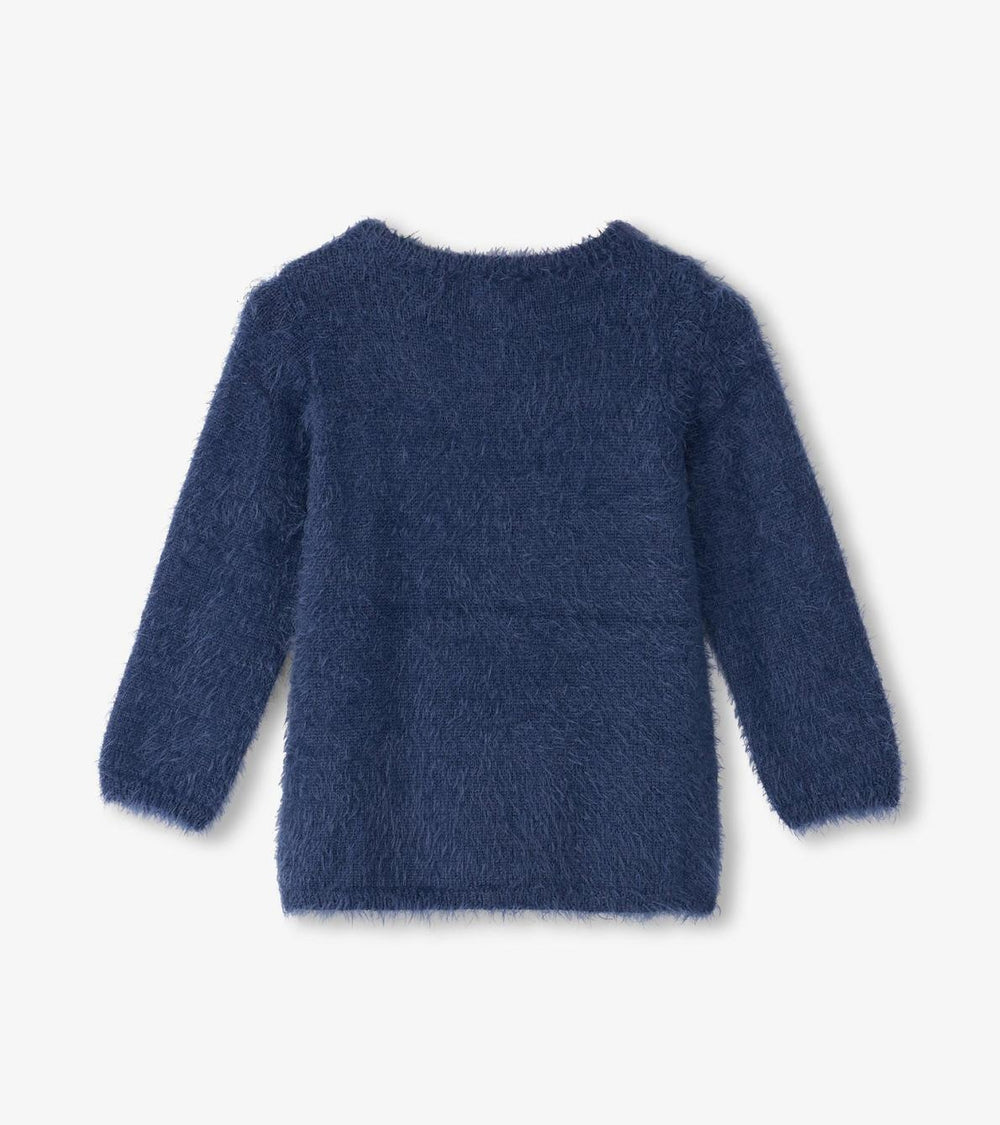 Hatley Sweaters | Girls Girls Metallic Lightning Furry Sweater