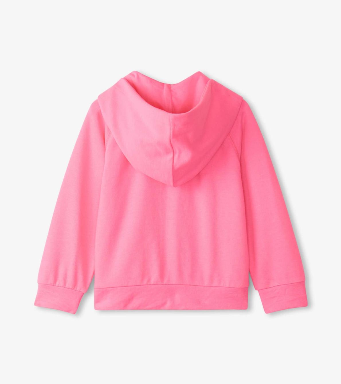 Hatley Sweaters | Girls Girls Pink Neon Raglan Hoodie