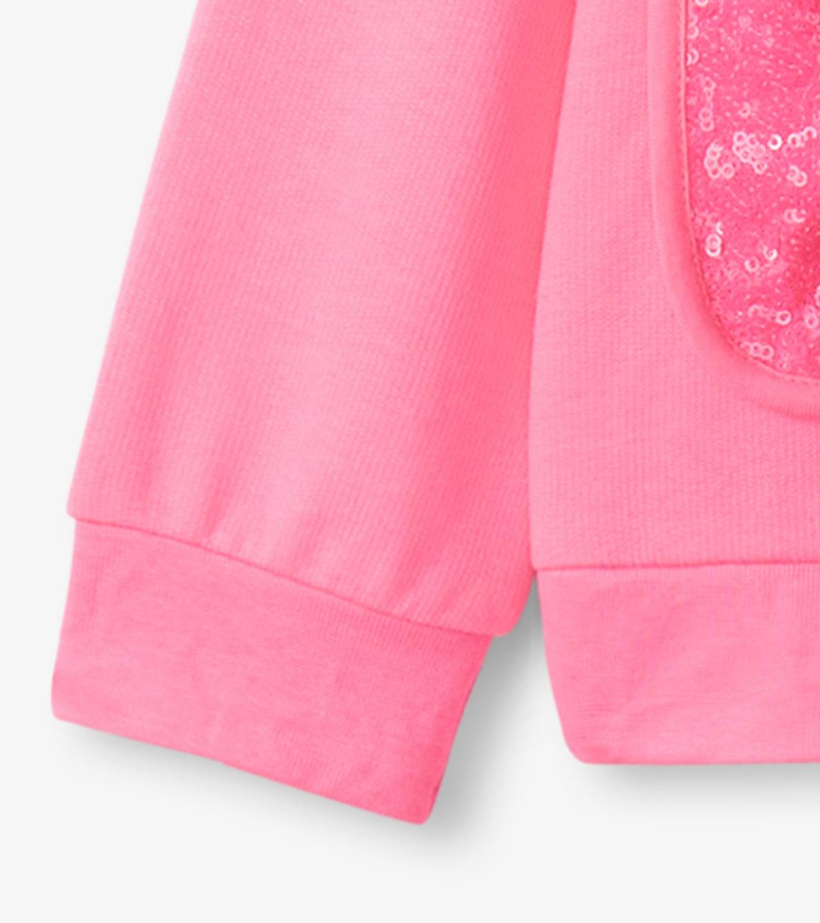 Hatley Sweaters | Girls Girls Pink Neon Raglan Hoodie